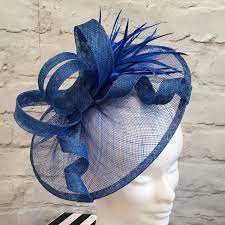 Excited To Share This Item From My Etsy Shop Royal Blue Wedding Fascinator Saucer Hatinator Royal Blue Fascinator Blue Fascinator Fascinator