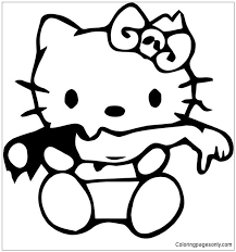 There are so many different ways to color it. Hello Kitty Zombie Coloring Pages Cartoons Coloring Pages Free Printable Coloring Pages Online