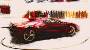 Designed by the centro stile ferrari in collaboration with pininfarina and the engineers from maranello, the sp12 ec was created as homage to clapton's career and his long lasting experience as a ferrari owner. Ferrari Sp12 Ec Draw Digital Art By Carstoon Concept