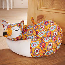 Creative Decorative Door Stops With Cute Decorative Fabric Sleeping Fox Door Stop And Delicate White Colorful Ba Fabric Decor Door Stop Stuffed Animal Patterns