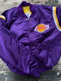 Buy authentic la lakers jackets! Vintage 1980s Satin Los Angeles Lakers Starter Jacket Boardwalk Vintage