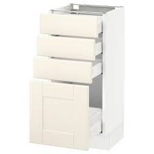 Sektion Base Cabinet With 4 Drawers White Maximera Grimslov Off White Ikea Base Cabinets Ikea Cabinet
