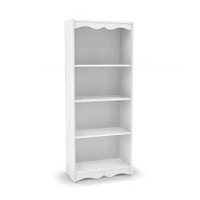 Corliving Hawthorn Frost White 4 Shelf Bookcase Lowes Com White Bookcase Tall White Bookcase Tall Bookcases