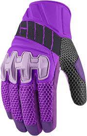 Icon Overlord Glove Purple Women Motorcycle Gear Motorcycles And Scooter Purple Motorcycle