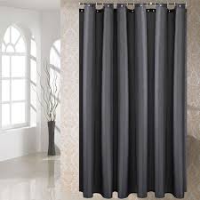 Dark Grey Shower Curtain Solid Color Waterproof Bath Curtains Bathroom For Bathtub Bathing Cover Extra Large Wide 12pcs Hooks Shower Curtains Aliexpress