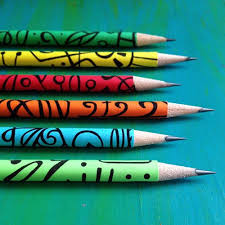 Groovy Doodle Pencils Six Pack Etsy Doodles Pencil Pencil Design