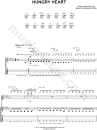Hungry heart berlin '95 version — bruce springsteen. Bruce Springsteen Hungry Heart Guitar Tab In Db Major Download Print Sku Mn0061659