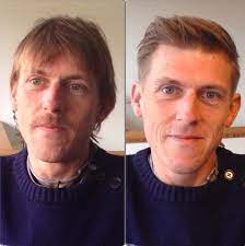 12 Scruffy Men Who Look Years Younger After A Haircut And A Shave Balding Mens Hairstyles Haircuts For Balding Men Mens Hairstyles