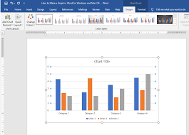 How To Make A Graph In Word For Windows And Mac O S
