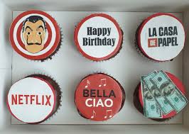 la casa de papel cupcakes diseno de cupcakes las casas de papel disenos de tortas