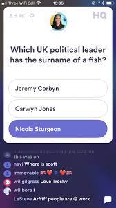 The last two weeks devising some very complex hacks to test hq's . Cor Blimey Hq Trivia Launches Uk Version Of The Ultra Popular Quiz Game