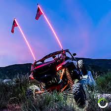 2pcs 3ft lighted spiral rgb led whip light waterproof remote for rzr atv w/flag. 2pc 3ft Led Whip Lights For Utv Atv 21 Modes 20 Colors Rf Wireless Remote Weatherproof Usa Flag Led Lighted Whips Antenna For Rzr Can Am Polaris Utv Atv Accessories Pricepulse
