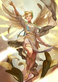 Overwatch Summer Winged Victory Mercy By Https Twitter Com Hage 2013 Mercy Overwatch Overwatch Fan Art Overwatch