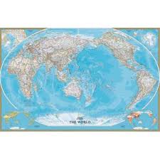 The pacific ocean is bounded on the west by asia and australia; Worldmaps Maps Subject World Pacific Centered Globes And Maps