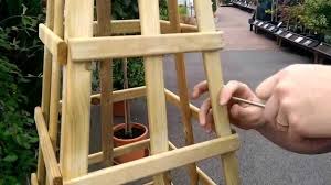Fruit cages & garden frames. How To Build A Garden Obelisk With Gary At Bents Garden Home Youtube