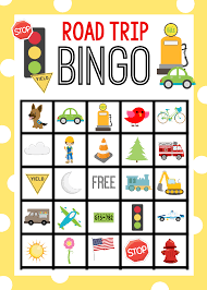 Printable Road Trip Bingo Game For Kids Road Trip Bingo Printable Road Trip Games Bingo Games For Kids