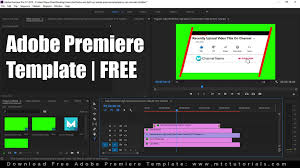 Download Free Subscribe Button And Bell Icon Intro Adobe Premiere Template Mtc Tutorials Illustrator Template Intro Templates