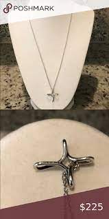 Tiffany Co Elsa Peretti Infinity Cross Pendant Womens Jewelry Necklace Tiffany Co Elsa Peretti