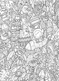 Doodle Coloring Book Doodle Art Doodle Coloring Coloring In 2020 Doodle Coloring Coloring Books Forrest Drawing