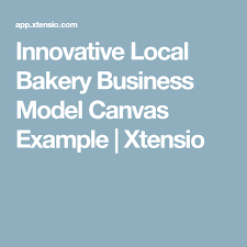 Innovative Local Bakery Business Model Canvas Example Xtensio Business Model Canvas Examples Business Model Canvas Cake Business Names