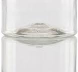 Pack of 6 Crystal Clear PET Plastic Wide Mouth Jars with Pressurized  White...