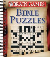 Features include bible verses of the week, jesus' teachings, ask a bible question, summary of the bible , frequently asked questions, bible stories, wisdom of the bible, bible quizzes, bible crossword puzzles, bible word search puzzles, and bible studies. Brain Games Bible Puzzles 192 Pages Publications International Ltd Brain Games 9781605531571 Amazon Com Books