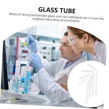 CIYODO 40pcs High Borosilicate Glass Elbow Tubes Lab Tubes ...