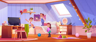 Engage students in the creative process. Free Vector Cartoon Bedroom Interior Background Template Cozy Modern House Room In Morning Light