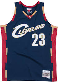 Customize your avatar with the lebron james cavs jersey and millions of other items. Lebron James Mitchell And Ness Cleveland Cavaliers Navy Blue Throwback Jersey 5650022