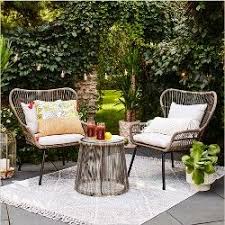 Halsted 5pc Wicker Small Space Patio Furniture Set Threshold Target Best Outdoor Furniture Patio Furniture Collection Wicker Patio Furniture