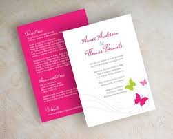 A6 Postcard With Info Printed On Back Butterfly Wedding Invitations Butterfly Wedding Wedding Invitations