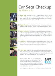 Car Seat Checklist For Parents Pdf Car Seats Child Passenger Safety Carseat Safety