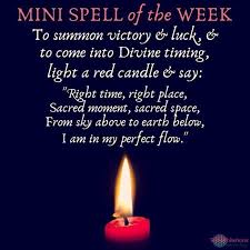 Mini Spell In 2020 Good Luck Spells Candle Magic Spells Red Candle Magic