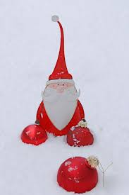 Maybe you would like to learn more about one of these? Hd Wallpaper Santa Claus Statuette Ball Christmas Snow Cute Figure Wallpaper Flare