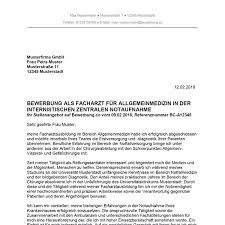 Juni 2004 musterunternehmen herr muster. Bewerbung Als Allgemeinmediziner Allgemeinmedizinerin Bewerbung Co