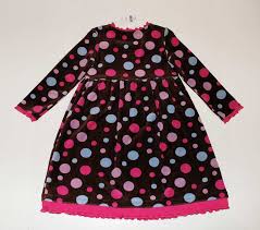 Details About Nwt Hanna Andersson Girls Dress Spot On Brown Polka Dots Velour Dress 100 3 4 5