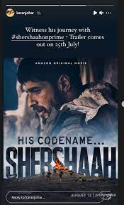 Sidharth malhotra shared shershaah first posters (courtesy sidmalhotra). Sidharth Malhotra Unveils New Shershaah Poster Trailer Out On July 25 Movies News