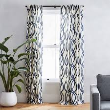 Here, you can find stylish ivory and cream curtains & drapes that cost less than you thought possible. Cotton Canvas Scribble Lattice Curtains Set Of 2 Midnight Blue