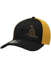 Don T Tread On Me Stretch Mesh New Era Hat Black Gold Cn193sa37ws In 2021 New Era Hat Stretch Mesh Beanie Hats For Women