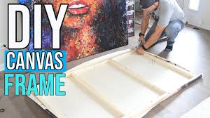 I used 3 of my 4 ft pieces. How To Make A Wood Frame And Stretch A Canvas Painting Diy Youtube