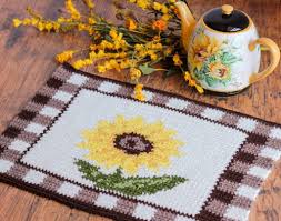 Maybe you would like to learn more about one of these? Crochet Placemat Sunflower Pattern Nana S Crafty Home
