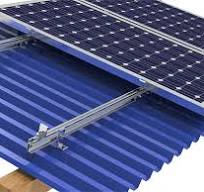 Solar Panel Mounting Bracket Kit - Metal Roof Installation For 1-4 Panels,  Sloped Or Flat