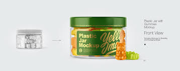 Download 6 Plastic Jar With Gummies Mockups On Behance