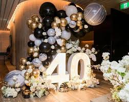 40th Birthday Flowers And Balloons Bubble Moo Balloons On Instagram Repost From S Sevents Adam S Surprise 40t 40th Birthday Decorations 40th Birthday Party Decorations 40th Birthday Balloons