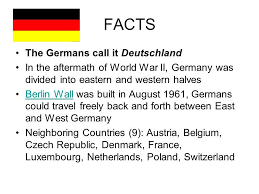 87 questions and answers about 'germany' in our 'europe' category. Facts About Germany Home Facebook