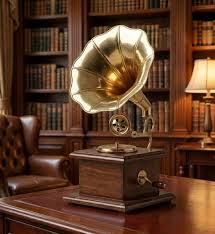 Sam Box Vintage Brass Gramophone ...