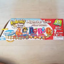 Melissa & doug classic abc block cart. Alphabet Train Floor Puzzle Hobbies Toys Toys Games On Carousell