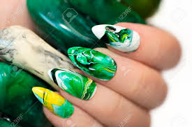 Green isn't really a normal color you often see for make up or for cosmetics. Green Color Nail Designs Confession Of Rose