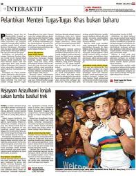 Berkoordinasi melaksanakan tugas, pembinaan, dan pemberian dukungan administrasi kepada seluruh unsur organisasi di lingkungan bidangnya. Pelantikan Menteri Tugas Tugas Khas Bukan Baharu Klik