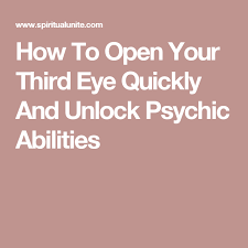 Read reviews from world's largest community for readers. How To Open Your Third Eye Quickly And Unlock Psychic Abilities Opening Your Third Eye Third Eye Third Eye Meditation